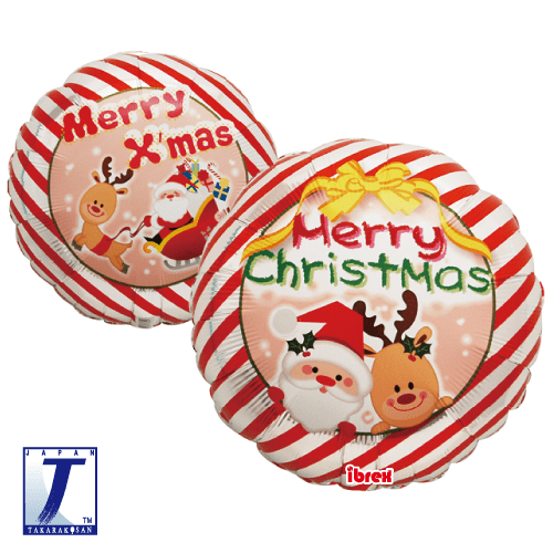 ibrex Round 14" Santa & Reindeer