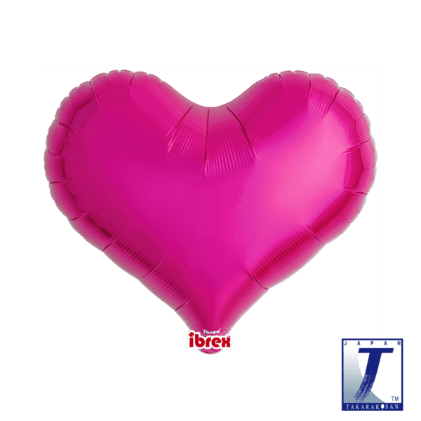 ibrex Jelly Heart 18" Metallic Magenta
