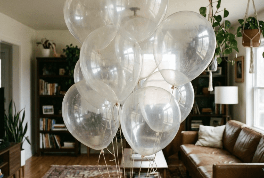 Clear latex balloon