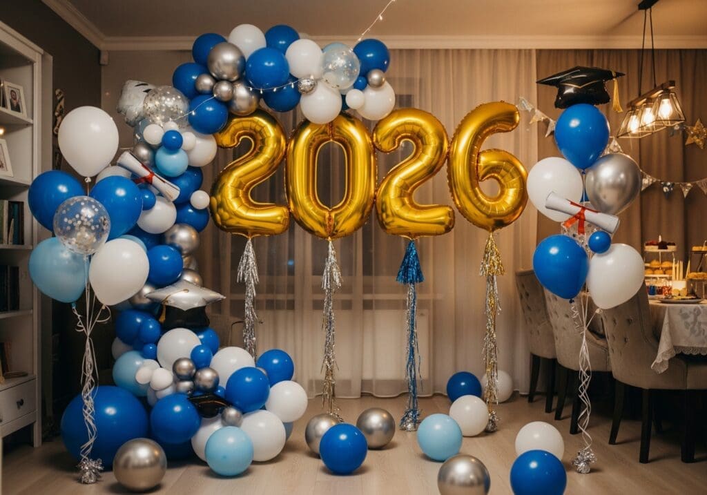 graduation party with balloons